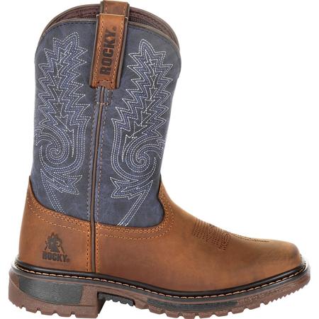 Rocky Kids' Ride FLX Western Boot, 85M RKW0255C